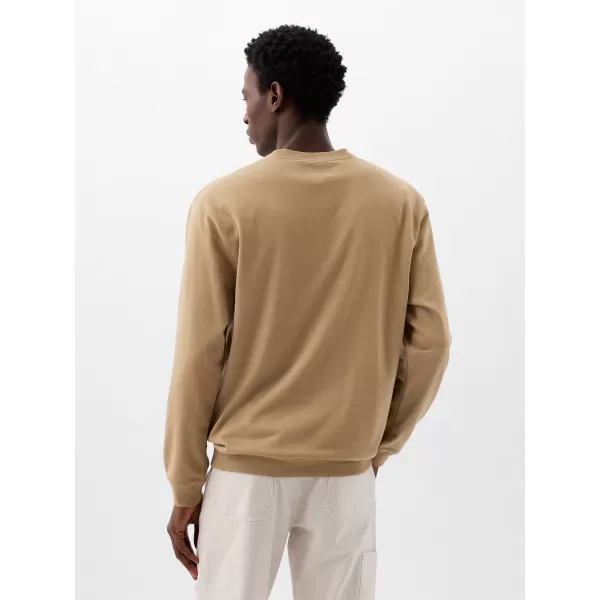  Moški pulover GAP LOGO CREWNECK SWEATSHIRT 829103-08 POPOLN KAKI 