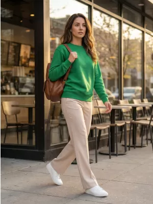 Pulover ALTISPORT NoPrint NP/ALU624 SREDNJE ZELENA