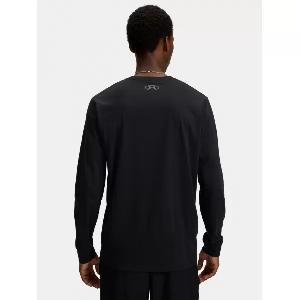  Moška majica s kratkimi rokavi UNDER ARMOUR UA SPORTSTYLE LEFT CHEST LS 1329585-002 ČRNA 