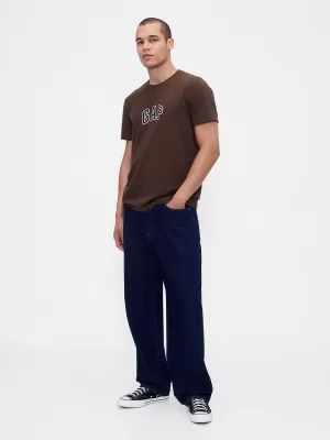 Moška majica s kratkimi rokavi GAP LOGO TEE 570044-44 LESNO RJAVA
