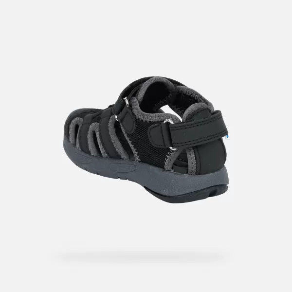  Sandale za fante GEOX MULTY B650FA05014C9999 ČRNA 