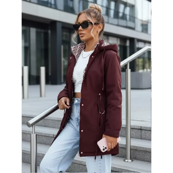  Ženska jakna DSTREET TY5349 BORDO 