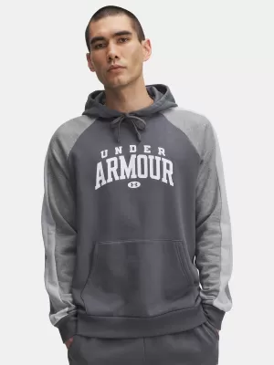 Moški pulover UNDER ARMOUR UA RIVAL FLC CB HOOD 6003958-025 SIVA