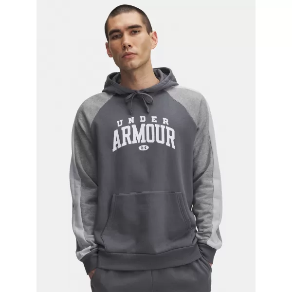  Moški pulover UNDER ARMOUR UA RIVAL FLC CB HOOD 6003958-025 SIVA 