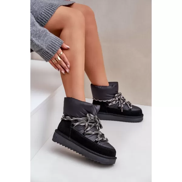  Ženski snežaki D.FRANKLIN DFSH375003 ČRNA 