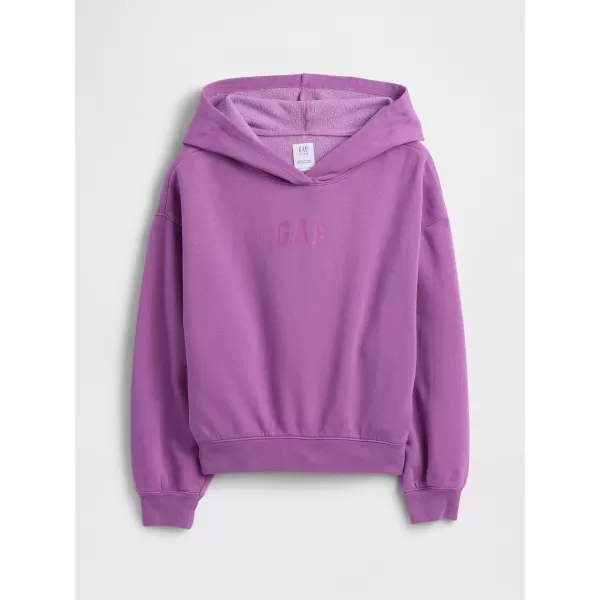  Otroški pulover GAP HIGH LOW HOODIE PULLOVER 862110-01 ORHIDEJA CATTLEYA 