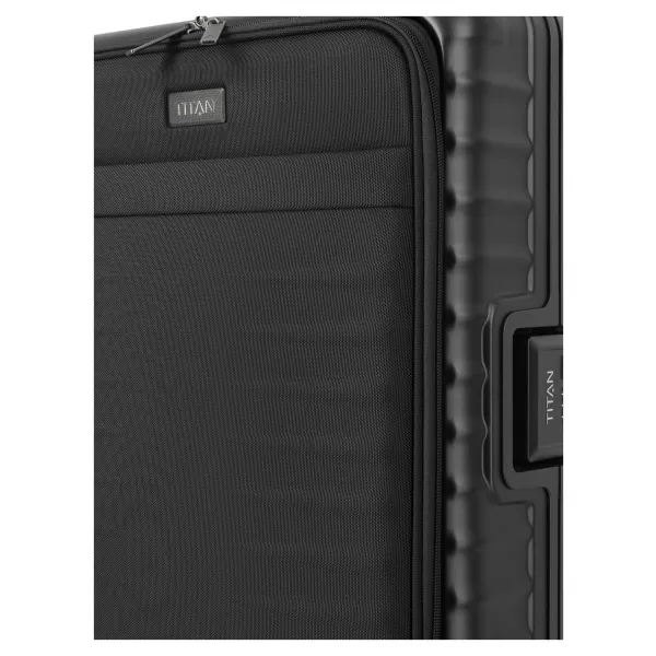  Kovček TITAN Overseas S Front pocket NOČNA SENKA ČRNA 