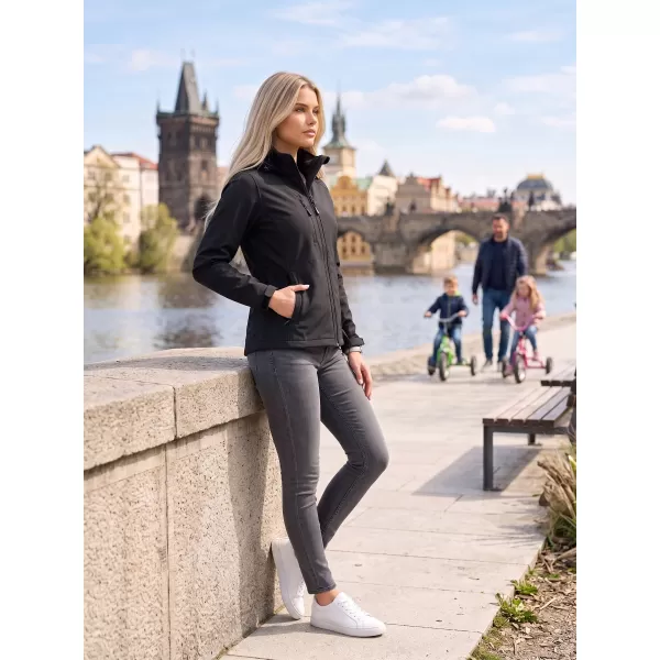  Ženska softshell jakna ALTISPORT NoPrint NP/ALW945 EBENOVINASTO SIVA 