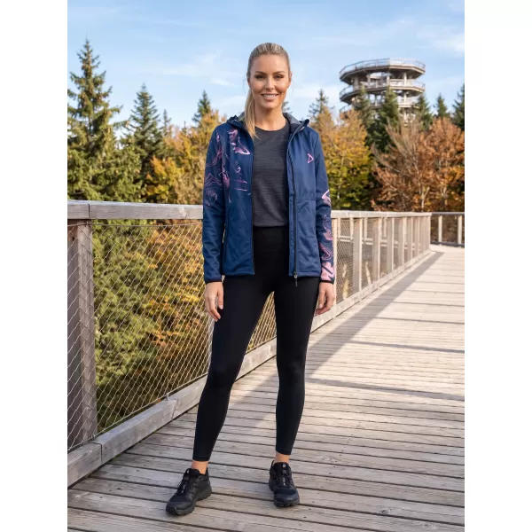  Ženska vrhunska softshell jakna ALTISPORT VOJ/ALW064JACK01 MODRO ROZA 