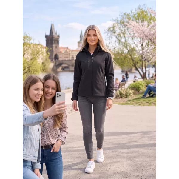  Ženska softshell jakna ALTISPORT NoPrint NP/ALW945 EBENOVINASTO SIVA 