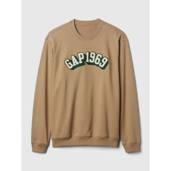  Moški pulover GAP LOGO CREWNECK SWEATSHIRT 829103-08 POPOLN KAKI 