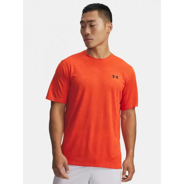  Moška majica s kratkimi rokavi UNDER ARMOUR UA TECH VENT JACQUARD SS 1377052-844 ORANŽNA 