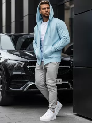 Moški pulover DSTREET BX4246 SVETLO MODRA