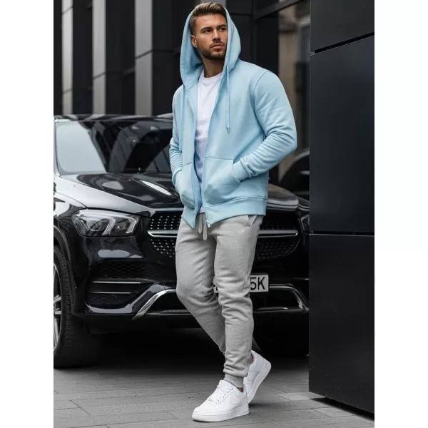  Moški pulover DSTREET BX4246 SVETLO MODRA 