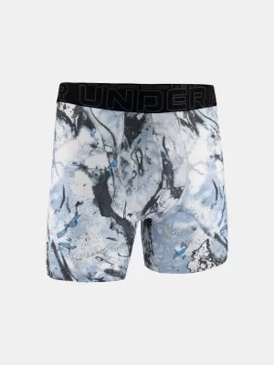 Moške boksarice UNDER ARMOUR UA PERFORMANCE TECH - PRINT 6IN - 1PK 1383875-101 ČRNA