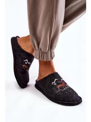 Ženski natikači BIG STAR KK276018 ČRNI/BEŽ Big Star Shoes