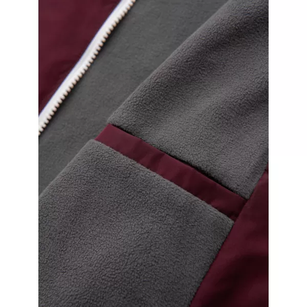  Moška jakna OMBRE OM-JANP-0242 BORDO-SIVA 