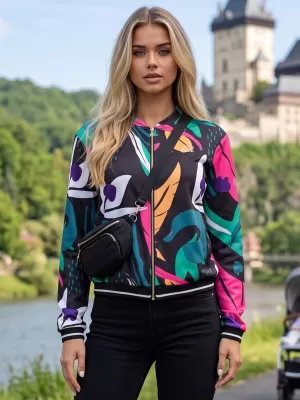 Ženska jakna ALTISPORT HADARIT ČRN VZOREC