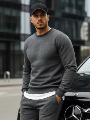 Moški pulover DSTREET BX2405 TEMNO SIVA