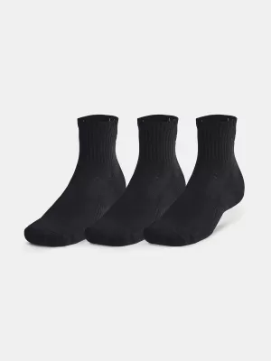 Nogavice UNDER ARMOUR UNISEX UA TC QTR (3 PÁRY) 1386372-001 ČRNA