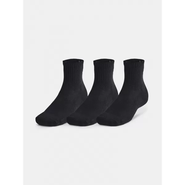  Nogavice UNDER ARMOUR UNISEX UA TC QTR (3 PÁRY) 1386372-001 ČRNA 