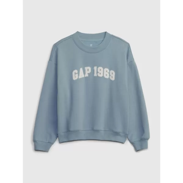  Otroški pulover GAP LOGO SWEATSHIRT 826982-00 NOVO ANGLEŠKO NEBO 