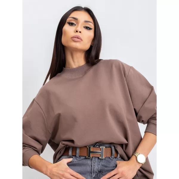  Ženski pulover BASIC FEEL GOOD RV-BL-5185.92P RJAVA 