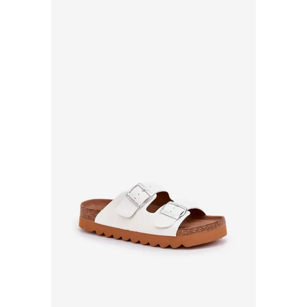  Ženski natikači BIG STAR LL274480 WHITE Big Star Shoes 