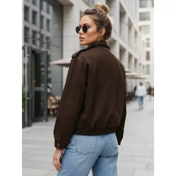  Ženska jakna DSTREET TY5571 RJAVA 