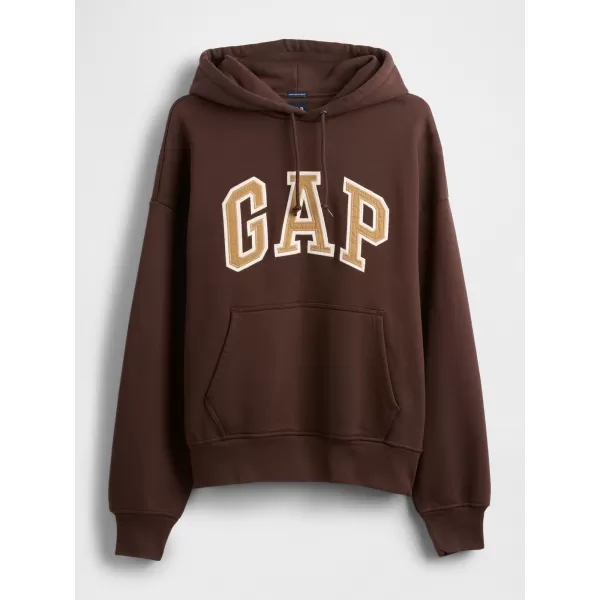  Moški pulover GAP HEAVYWEIGHT LOGO HOODIE PULLOVER 823104-04 TEMNO RJAVA 