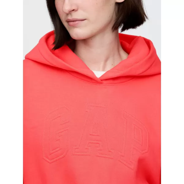  Ženski pulover GAP LOGO PULLOVER HOODIE 746918-03 SVEŽE KORALE 