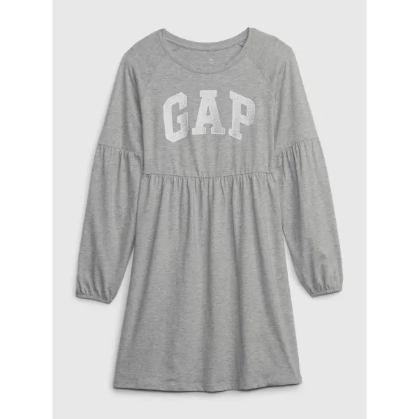  Otroška oblačila GAP LOGO DRESS 793146-01 SVETLO HEATHER SIVA 