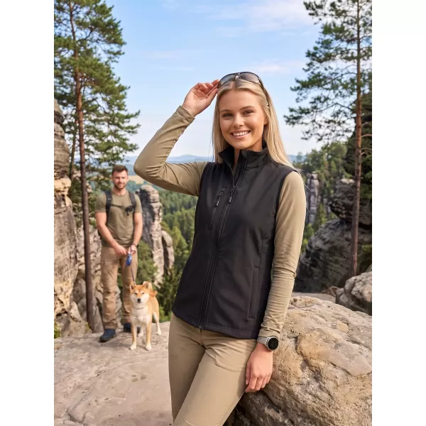  Ženski softshell telovnik ALTISPORT NoPrint NP/ALW965 ČRNA 