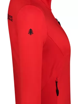 Ženski powerfleece pulover NORDBLANC SEDGE NBWFL8291 RDEČA