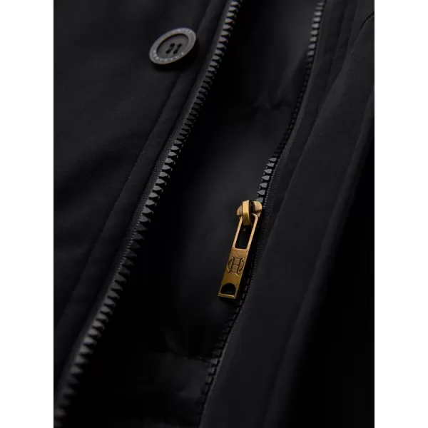  Moška parka OMBRE OM-JAPJ-0287 ČRNA 