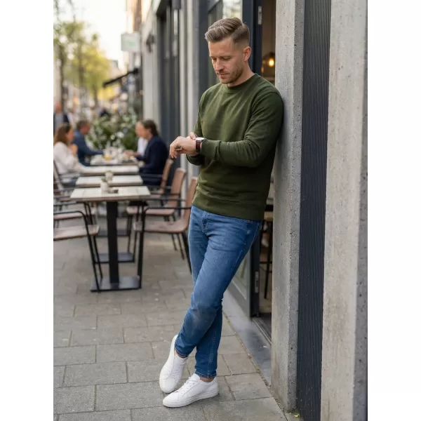  Pulover ALTISPORT NoPrint NP/ALU624 VOJAŠKI 