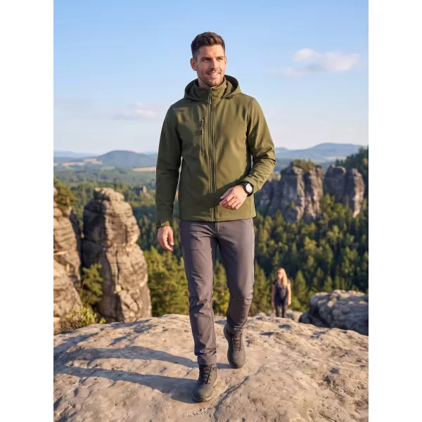  Moška softshell jakna ALTISPORT NoPrint NP/ALM845 VOJAŠKI 