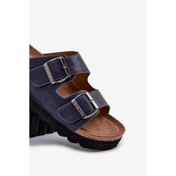  Moški natikači BIG STAR NN174530 MODRI Big Star Shoes 