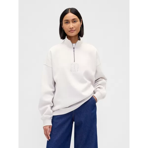 Pulover GAP CORP LOGO HALF ZIP 873446-00 OBIČAJNA SIVA 