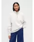 Pulover GAP CORP LOGO HALF ZIP 873446-00 OBIČAJNA SIVA