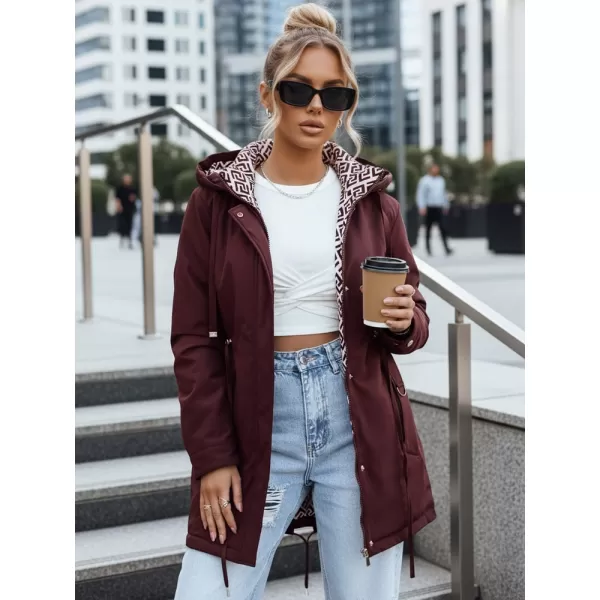  Ženska jakna DSTREET TY5349 BORDO 