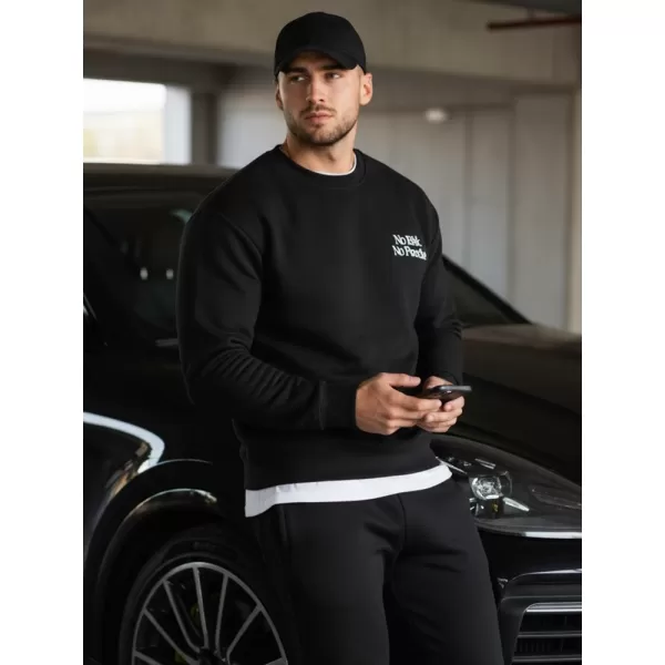  Moški pulover DSTREET BX5947 ČRNA 