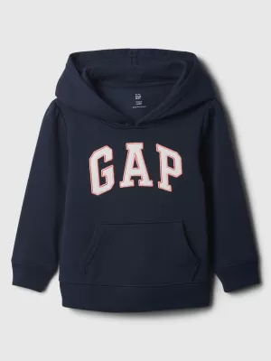 Otroški pulover GAP LOGO PULLOVER HOODIE 618806-02 TAPISERIJA MORNARICA