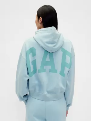 Ženski pulover GAP LOGO CROPPED HOODIE PULLOVER 841725-20 LAHKA JESEN