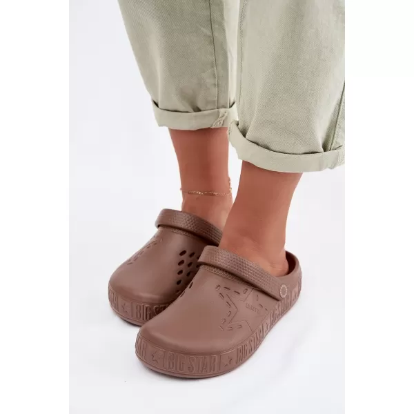  Ženski natikači BIG STAR TT274A085 BROWN/BEIGE Big Star Shoes 