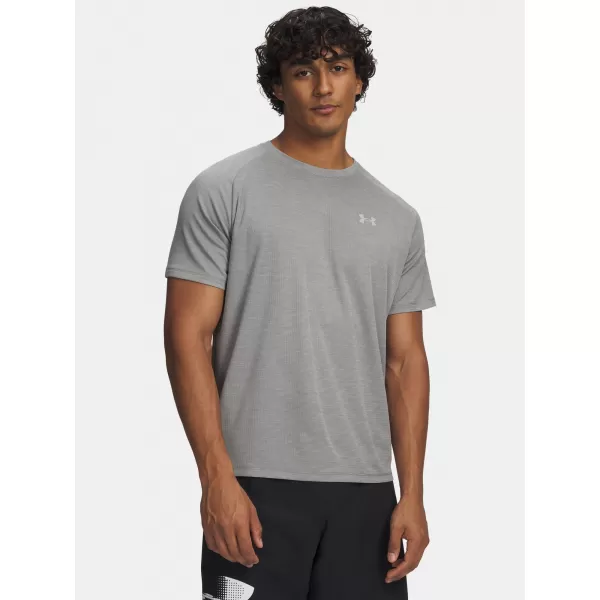  Moška majica s kratkimi rokavi UNDER ARMOUR TECH TEXTURED SS 1382796-709 ZELENA 