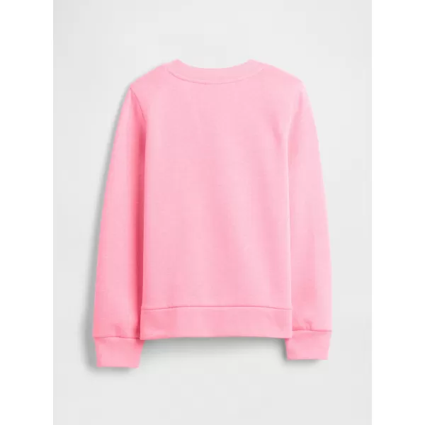  Otroški pulover GAP CREW SWEATSHIRT 839149-05 NEON ROZA VRTNICA 