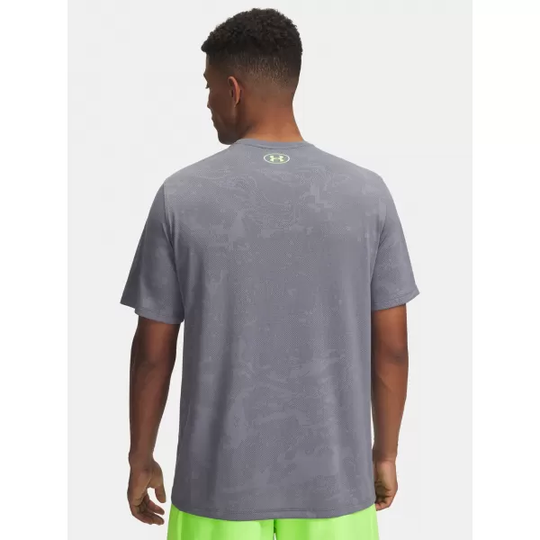  Moška majica s kratkimi rokavi UNDER ARMOUR UA TECH VENT JACQUARD SS 1377052-025 SIVA 
