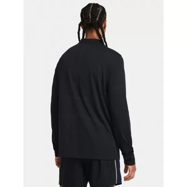  Moška majica s kratkimi rokavi UNDER ARMOUR VANISH ELITE SEAMLESS 1/4 ZP 1382798-001 ČRNA 