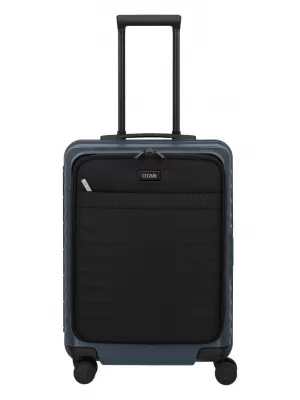 Vgrajeni kovček TITAN Overseas S Front pocket POLNOČNO MODRA